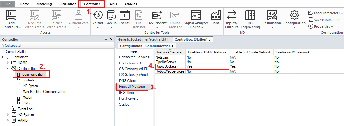 RapidSockets set to YES in Firewall Manager