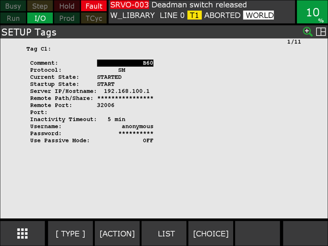 Socket messaging client C1