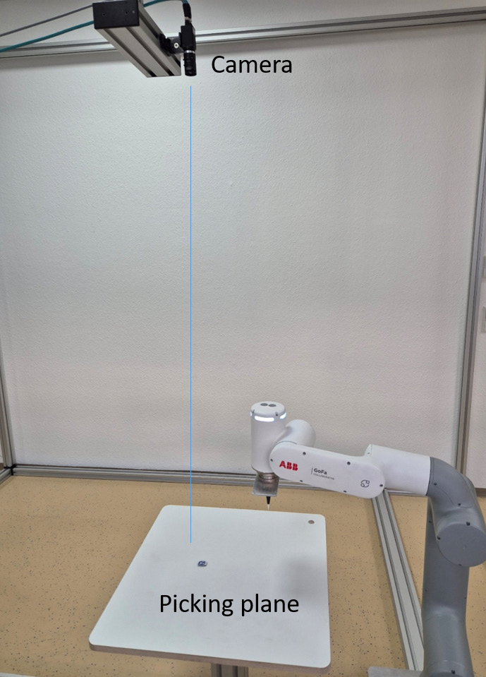 without wenglor robot server, picking plane
