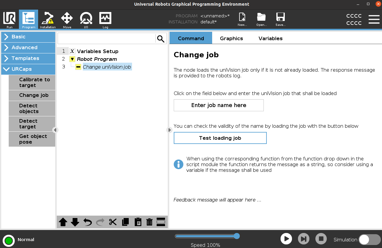 Change job node
